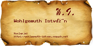 Wohlgemuth István névjegykártya